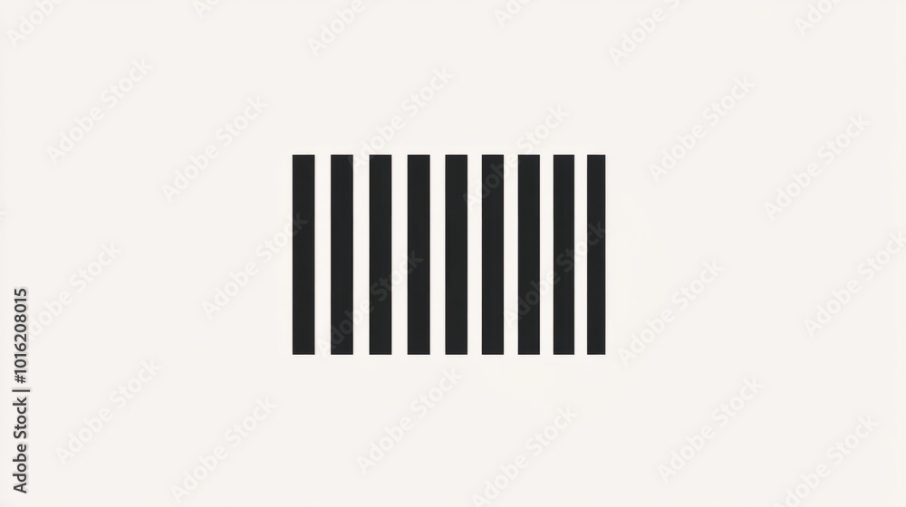 Vector barcode icon with clean lines and simple design, isolated on white Vector barcode icon with clean lines and simple design, isolated on white