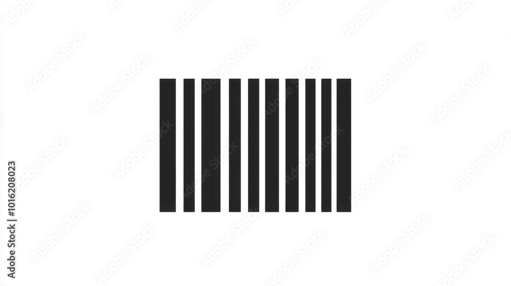 Vector barcode icon with clean lines and simple design, isolated on white Vector barcode icon with clean lines and simple design, isolated on white