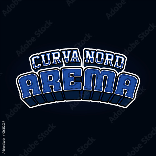 curva nord vector illustration