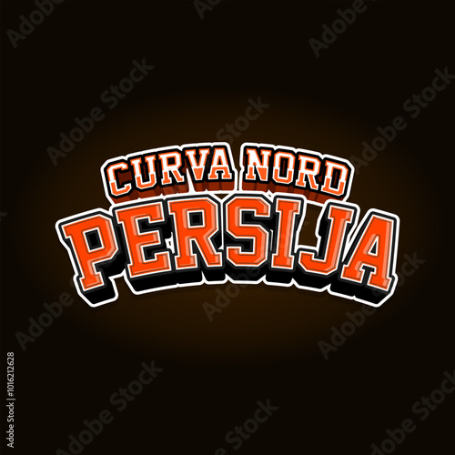 curva nord vector illustration