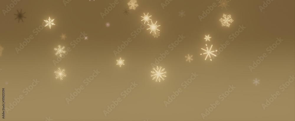 Golden Snowflakes Falling Golden Snowflakes Falling