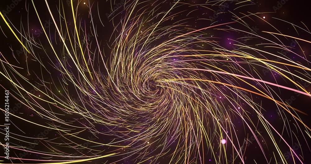 Fototapeta premium A dynamic swirl of vibrant lights