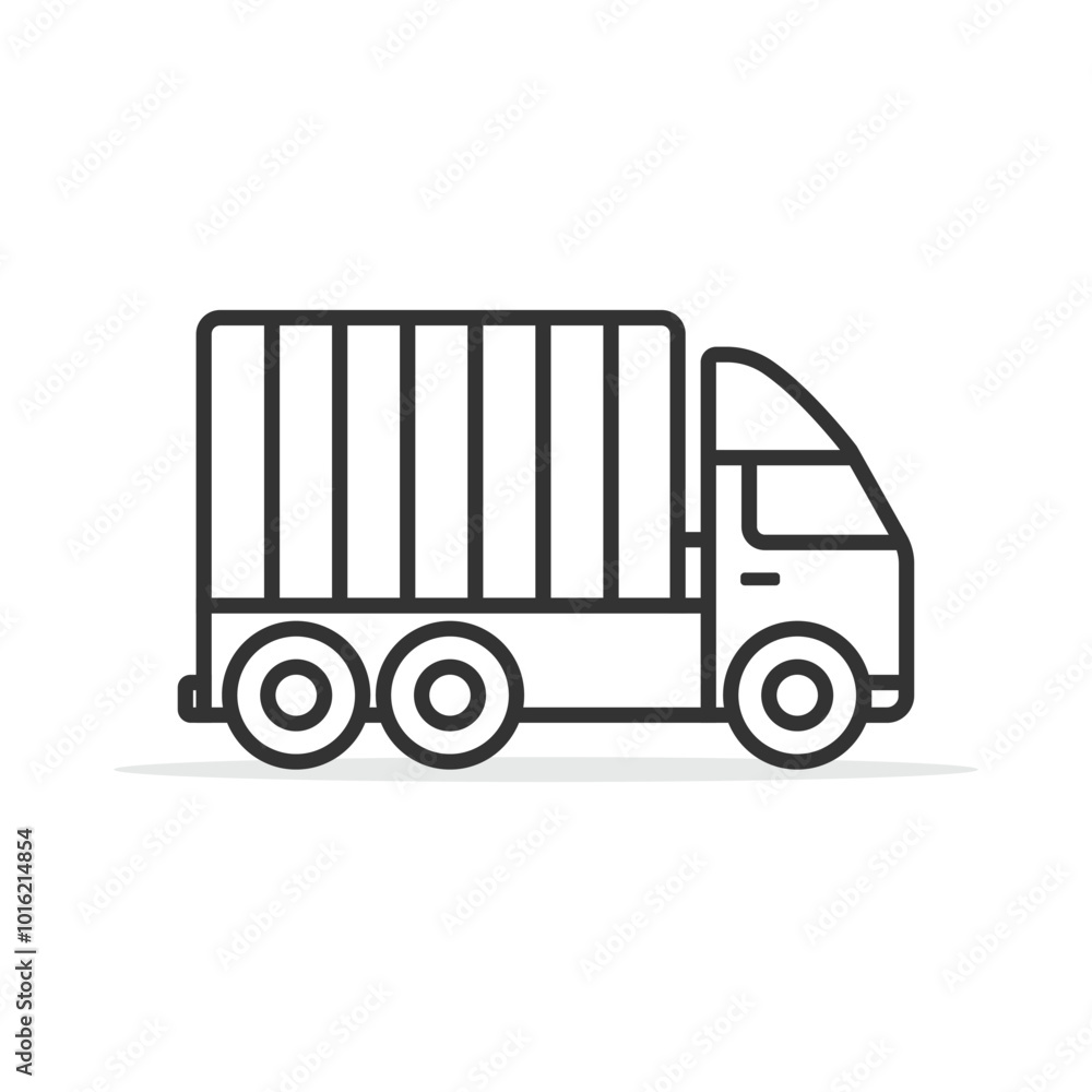 Truck icon simple flat style vector illustration. Truck icon simple flat style vector illustration.