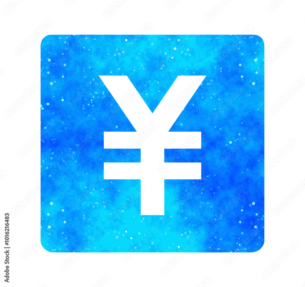 Obraz premium 青い星空｜シンプルな円マーク