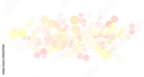 Soft Golden Bokeh Texture on a transparent background