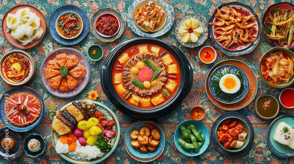 Traditional Korean New Year Table Setting Traditional Korean New Year Table Setting
