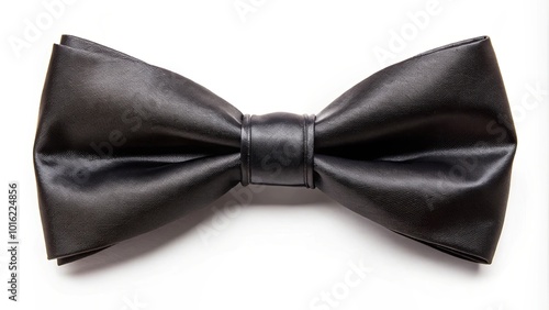 The elegant simplicity of a classic black bow tie, a timeless symbol of sophistication and style