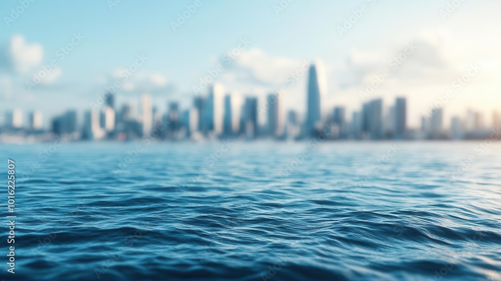 Sea level rising over coastal cities, visualizing the environmental ...