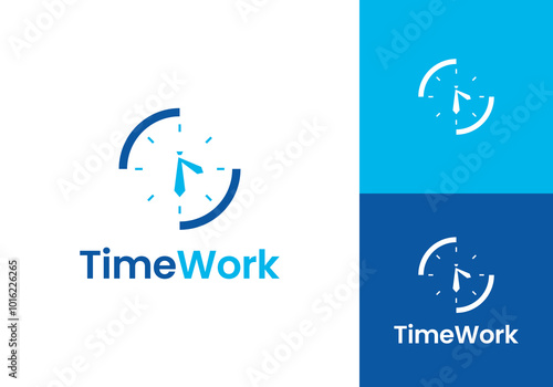 simple tie time logo design template
