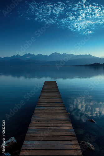 pier in the morning