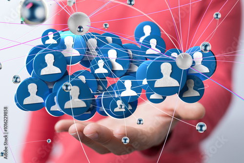 Abstract technology group a...