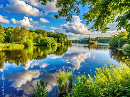 Candid Photography of Sehlendorfer Binnensee Nature Reserve in Schleswig-Holstein's Serene Landscape photo