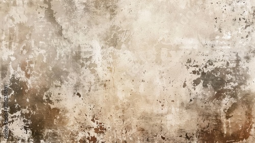 Weathered Concrete Wall with Distressed Paint