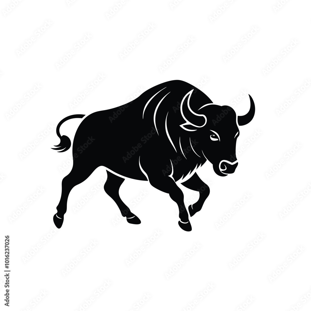 Obraz premium Bull silhouette 