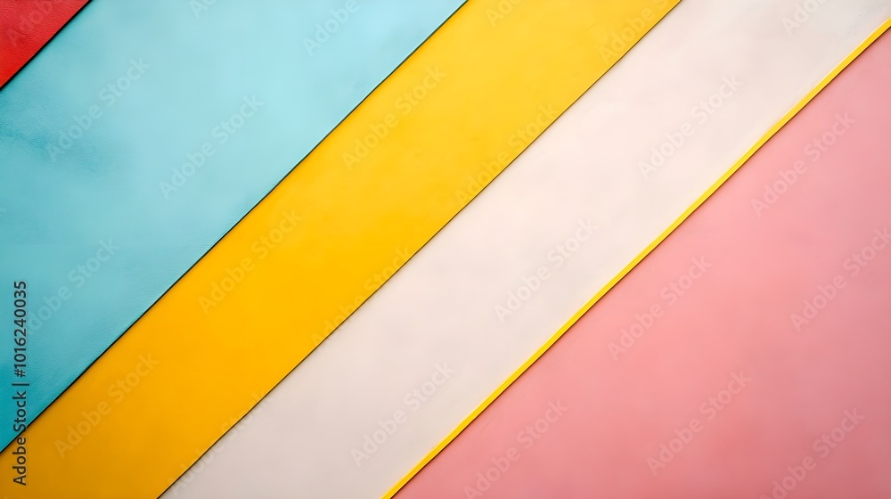 Colorful Diagonal Striped Background with Red Blue Yellow White and Pink Colorful Diagonal Striped Background with Red Blue Yellow White and Pink