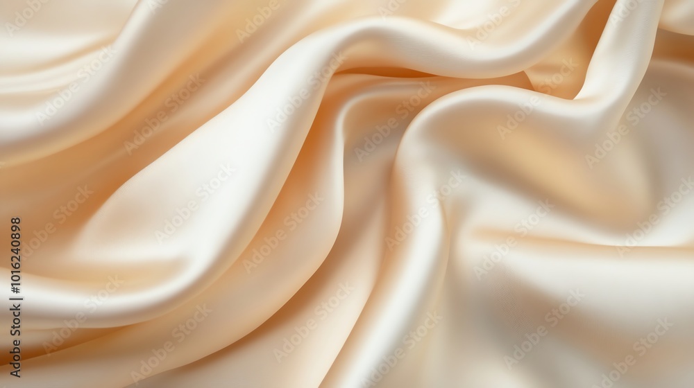 Obraz premium Silky beige fabric texture for elegant backdrop