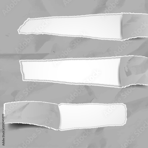 Empty Torn Paper Frame Background Collection
