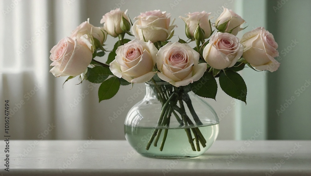 A delicate floral arrangement in a vintage white bottle