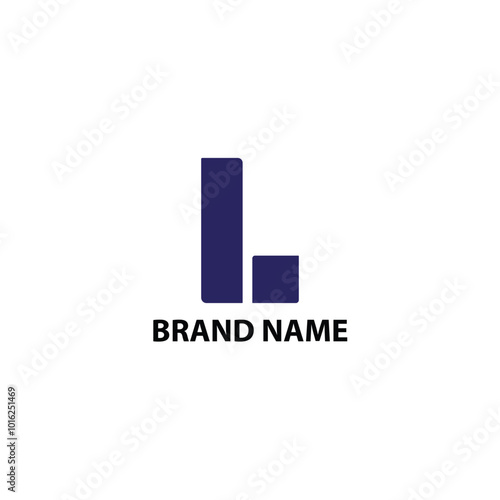 creative elegant minimalist modern logo letter L