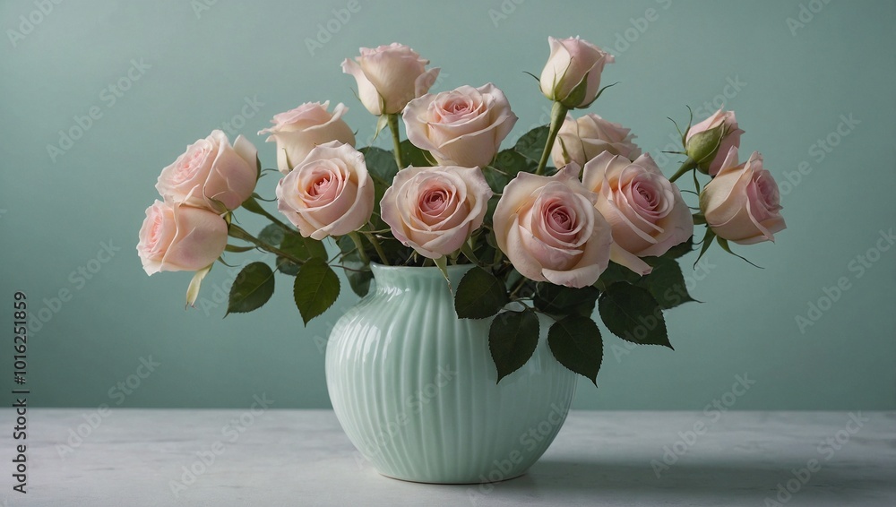 bouquet of tulips in a vase