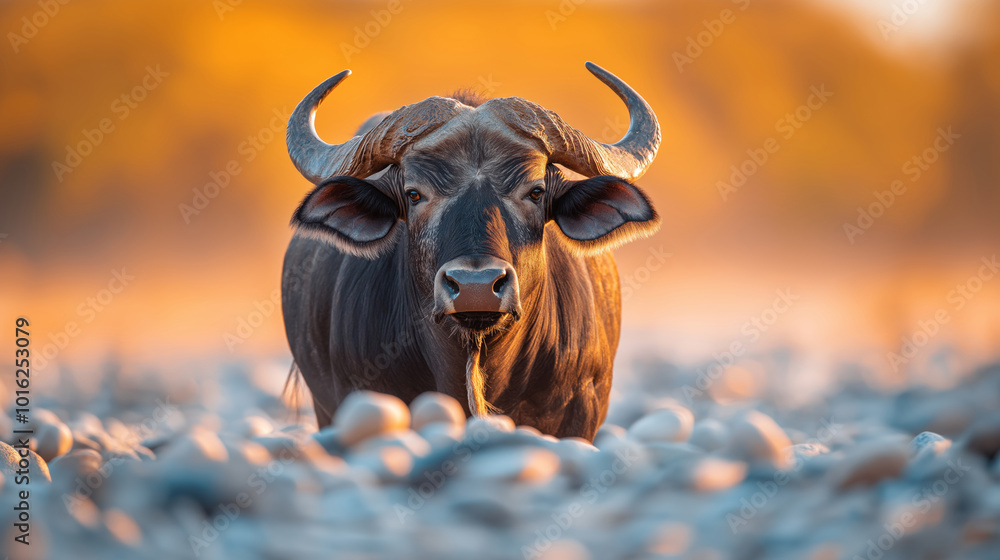 Naklejka premium Buffalo a Wild Animal