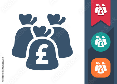 Money Bag, Moneybag - Pound Icon