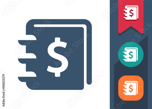 Money Log, Ledger, Accounting Icon