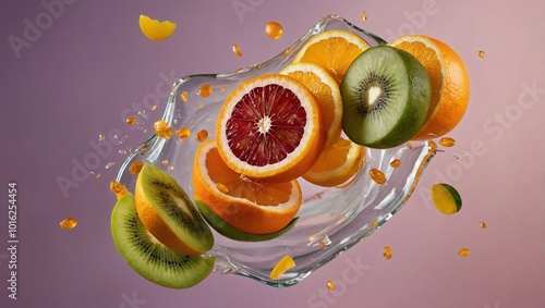 Obraz na płótnie orange and lemon w salonie