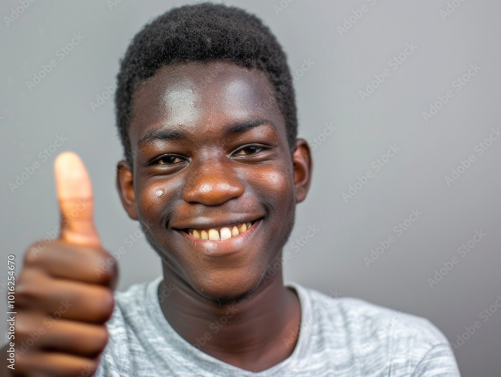 happy person making all right gesture happy person making all right gesture