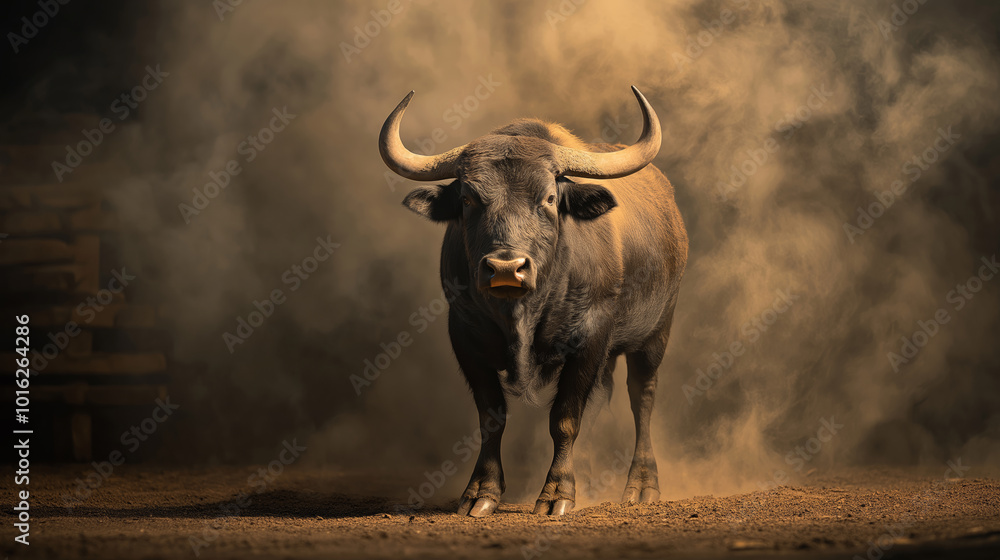 Naklejka premium Buffalo a Wild Animal