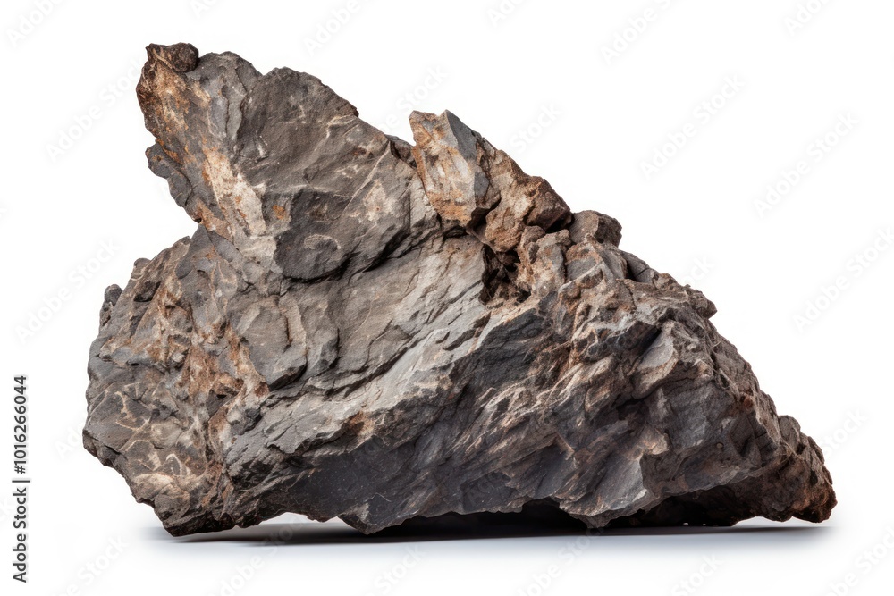 Rock mineral white background paleontology. Rock mineral white background paleontology.