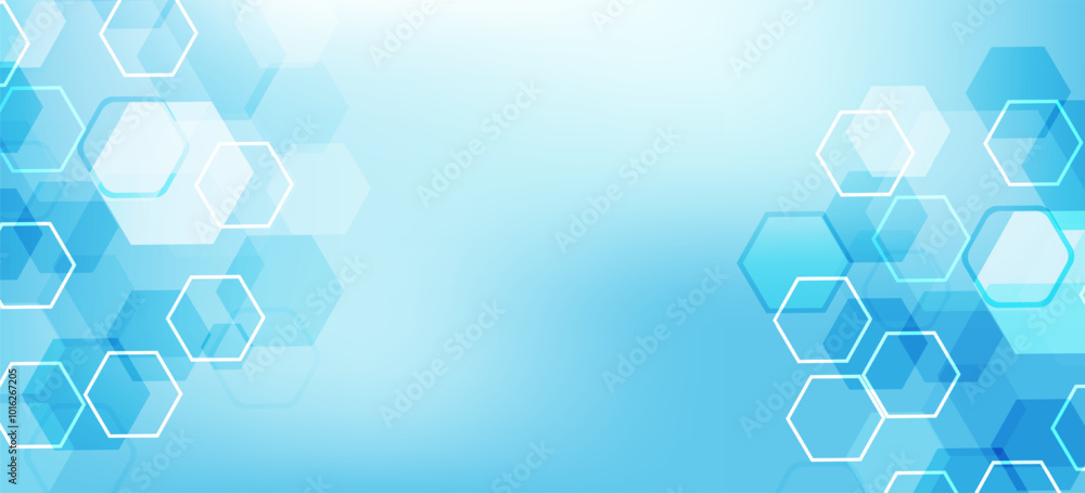 Modern health care abstract background with lines, dots and hexagons. Medical innovation banner template concept. Vector illustration. Modern health care abstract background with lines, dots and hexagons. Medical innovation banner template concept. Vector illustration.