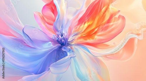 Colorful abstract flower texture illustration poster background