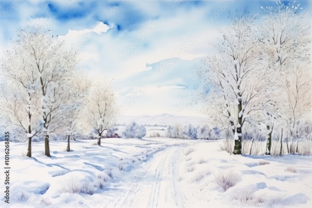 Winter landscape outdoors nature. Winter landscape outdoors nature.