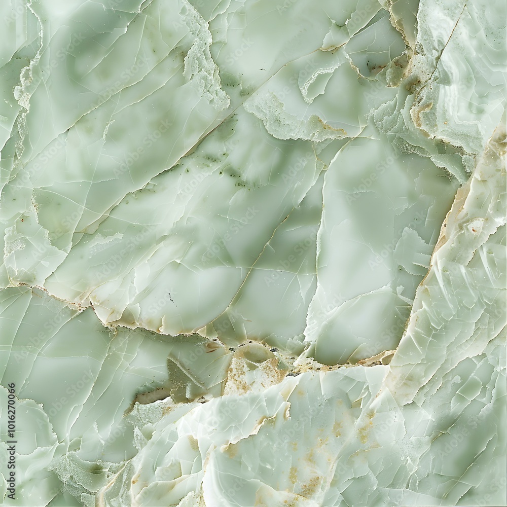 Fototapeta premium Marble Texture in light green Colors. Elegant square Background