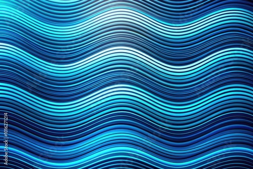 Blue Striped Abstract Background with Wave Lines - Low Light Photography for Creative Projects