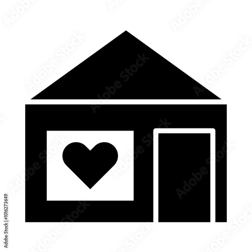 Shelter glyph icon