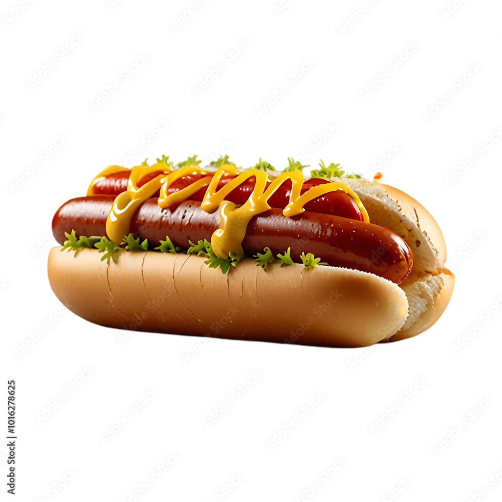 4k Hot Dog on a transparent background. Ai generative 4k Hot Dog on a transparent background. Ai generative