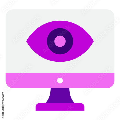 Spyware Cyber Security icon illustration 
