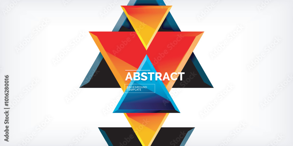 Abstract background - glossy triangles. Vector Illustration For Wallpaper, Banner, Background, Card, Book Illustration, landing page Abstract background - glossy triangles. Vector Illustration For Wallpaper, Banner, Background, Card, Book Illustration, landing page