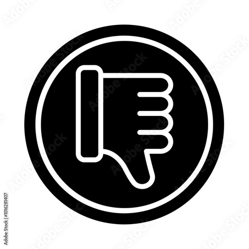 Cons glyph icon