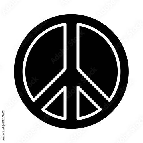 Peace glyph icon