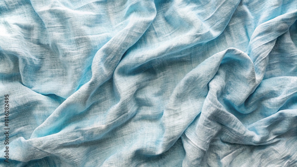 Natural blue linen fabric texture background Natural blue linen fabric texture background