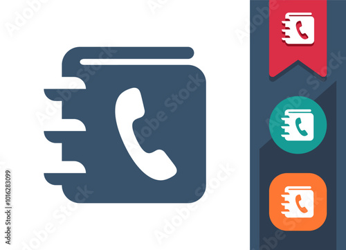 Phone Book, Phonebook, Address Book Icon