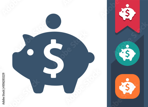 Piggy Bank, Piggybank, Savings Icon