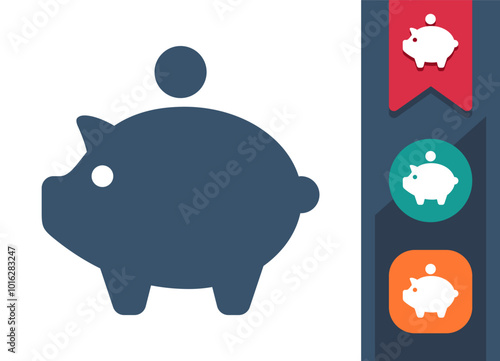 Piggy Bank, Piggybank, Savings Icon