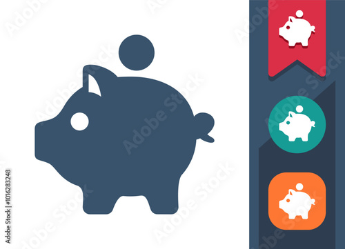 Piggy Bank, Piggybank, Savings Icon