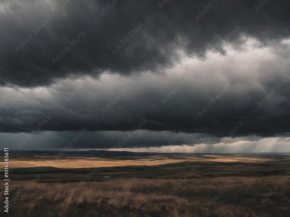 A windy, cloudy day with the sky filled with fast-moving, dark clouds, creating a sense of urgency and energy
A windy, cloudy day with the sky filled with fast-moving, dark clouds, creating a sense of urgency and energy