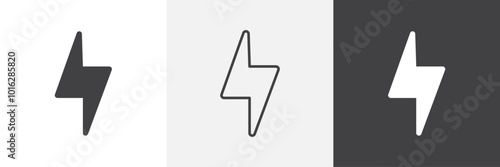 Flash icon. for web ui designs
