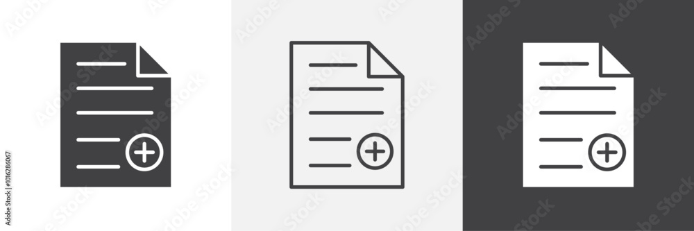 Add document icon. for web ui designs Add document icon. for web ui designs
